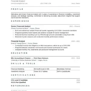 Minimalist CV Template